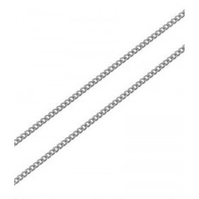  Chaine maille gourmette Or Blanc 375/1000 Largeur maille : 1mm Longueur chaine : 45cm 