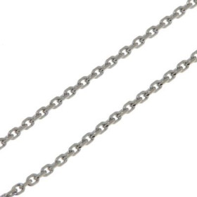  Chaine maille forçat Or Blanc 750 Largeur maille : 1.1mm Longueur chaine : 45cm 