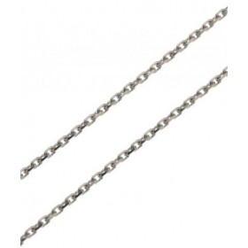  Chaine Or Blanc maille forçat Largeur maille : 1,2mm Longueur chaine : 42cm 