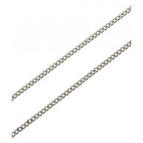  Chaine Or Blanc maille Gourmette Largeur maille : 1,0mm Longueur chaine : 40cm 