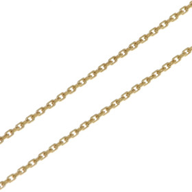 Chaine Or Jaune 375 maille forçat 1.1mm - 40cm