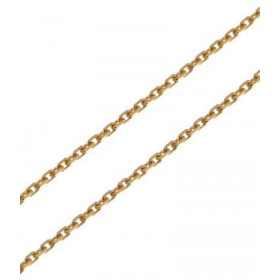  Chaine maille forcat Or jaune 375/1000 (9 carats) Largeur maille : 1,4mm Longueur chaine : 45cm (Anneau fermeture intermé...