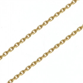 Chaine maille forcat en Or jaune 375/1000 (9 carats). Largeur de la maille : 1,6mm. Longueur de la chaine : 50cm. Fermoir ...