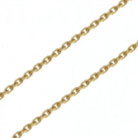 Chaine Or Jaune 375 maille forçat 1.6mm - 50cm