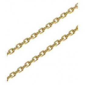  Chaine maille Forcat Or jaune 375/1000 Largeur maille : 2mm Longueur chaine : 50cm 