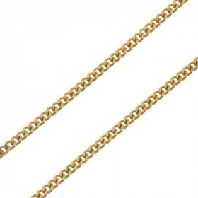  Chaine maille Gourmette Or jaune 375/1000 Largeur maille : 1,8mm Longueur chaine : 50cm 