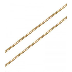  Chaine maille gourmette Or jaune 375/1000 Largeur maille : 1mm Longueur chaine : 45cm (Anneau fermeture intermédiaire à 4...