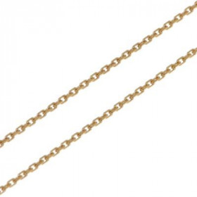 Chaine Or Jaune 750 maille forçat 1.2mm - 42cm