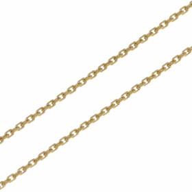 Chaine Or Jaune 750 maille forçat 1.2mm - 50cm