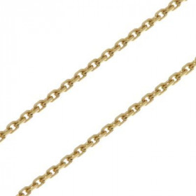 Chaine Or Jaune 750 maille forçat 1.6mm - 40cm