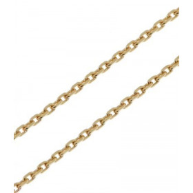  Chaine maille forçat Or Jaune 750/1000 Largeur maille : 1,7mm - Longueur chaine : 40cm 