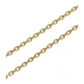 Chaine Or Jaune 750 maille forçat 1.8mm - 50cm