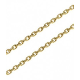 Chaine Or Jaune 750 maille forçat 2.1mm - 50cm