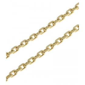 Chaine Or Jaune 750 maille forçat 2.4mm - 45cm