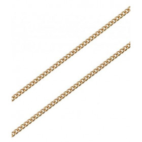  Chaine Or Jaune maille Gourmette Largeur maille : 1,0mm Longueur chaine : 45cm 