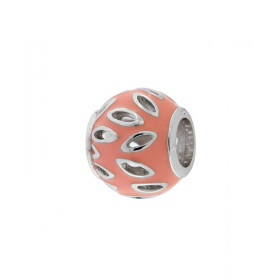  Charm Motifs Ajourés Argent 925 Email Rose Dimensions du charm : 11x9mm Diamètre du trou : 5mm Motifs ajourés argent base...