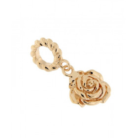  Charm Pendentif Rose Argent 925 rosé Longueur du charm 21mm Diamètre du trou : 4,5mm Motif rose argent rosé Compatible to...