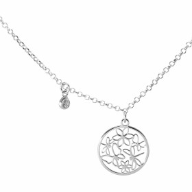  Collier Argent 925 Motif Ajouré Oxyde Longueur ajustable 39 à 43cm 