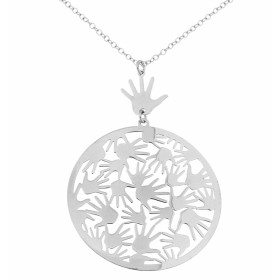 Collier Argent 925 Pendentif motif mains