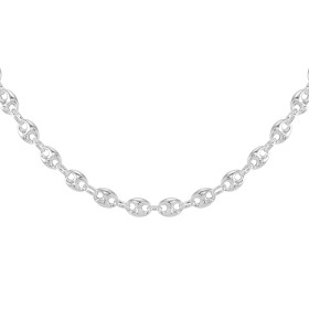 Collier Argent 925 maille grains café Largeur maille : 9mm Longueur : 50cm 