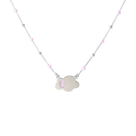 Collier Enfant Argent Rhodié Nuage