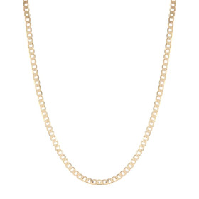 Chaîne or jaune 375 maille gourmette Largeur : 3mm Longueur : 60cm Système d attache : mousqueton