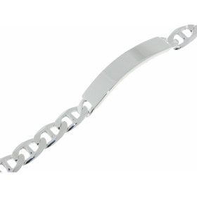 Bracelet identit&eacute; en Argent 925 pour Homme. Maille marine de 8.2mm de large. Longueur du bracelet : 21cm. Epaisseur...