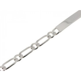 Bracelet gourmette Argent 925 pour homme Maille figaro alternée Largeur maille : 6mm Longueur du bracelet : 21cm Epaisseu...