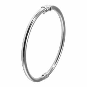 Bracelet Argent GROS FIL ROND TPM + 1/2 anneau - L20cm