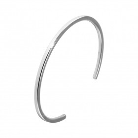 Jonc argent rhodié composé d un fil d argent carré 2,6x2,6mm Dimensions intérieures : 48x60mm