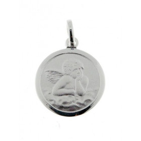  Médaille baptême Argent 925/1000 Diamètre : 15mm, hauteur totale : 22mm. 