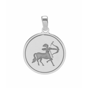 Médaille argent rhodié signe astrologique du sagittaire