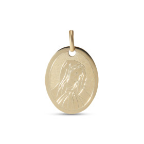 Médaille Vierge à l'enfant en Or Jaune 375 (18mm) Ref. 47516