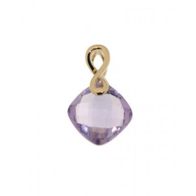 Pendentif Améthyste Or Jaune 750 Ce pendentif Or est serti d une pierre taillée coussin 8x8mm La pierre est maintenue sur ...