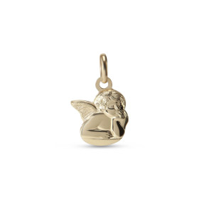 Pendentif or jaune 375 forme d ange Dimension du pendentif (bélière incluse) : 11x17mm