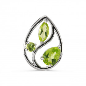 Pendentif Arbre Vie Argent Péridot Motif Argent 925 rhodié mesurant 18x13mm Ce pendentif est serti d une pierre ronde 3mm,...