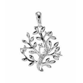 Pendentif Arbre de vie en Or Blanc  750 et Diamants