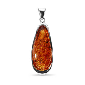 Pendentif Argent 925 Ambre Poire 40x17mm Dimensions l ambre : 40x17mm Dimensions du pendentif (bélière incluse) : 62x20mm ...