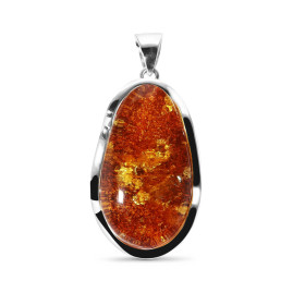 Pendentif Argent 925 Ambre Poire 41x24mm Dimensions l ambre : 41x24mm Dimensions du pendentif (bélière incluse) : 60x29mm ...