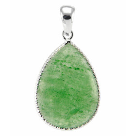 Pendentif Argent 925 Aventurine Poire 24x17mm Pierre taille cabochon forme poire mesurant 24x17mm Dimensions du pendentif ...