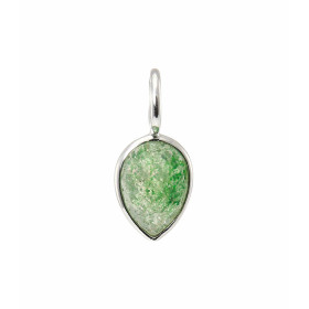 Pendentif Argent 925  Aventurine Poire facettée 9x7mm