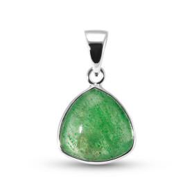 Pendentif Argent 925 Aventurine Triangulaire 10x10mm Cabochon Pendentif Argent 925 Aventurine Ce pendentif est serti d une...