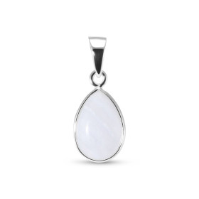 Pendentif Argent 925 Calcédoine Poire 12x8mm Cabochon Pendentif Argent 925 Calcédoine Ce pendentif est serti d une pierre ...
