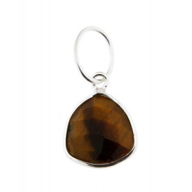 Pendentif Argent 925 Oeil tigre Ce pendentif est serti d une pierre triangulaire taillée dome La pierre mesure 10x10mm Les...
