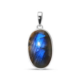 Pendentif Argent 925 Labradorite Ovale 17x28mm Dimensions pierre : 17x28mm Forme pierre : Ovale Type taille : cabochon Typ...
