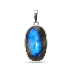 Pendentif Argent 925 Labradorite Ovale 17x29mm Dimensions pierre : 17x29mm Forme pierre : Ovale Type taille : cabochon Typ...