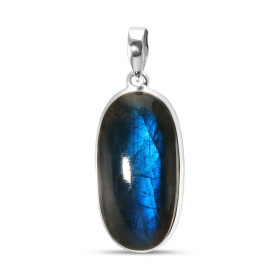 Pendentif Argent 925 Labradorite Ovale 17x33mm Dimensions pierre : 17x33mm Forme pierre : Ovale Type taille : cabochon Typ...