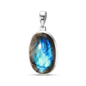 Pendentif Argent 925 Labradorite Ovale 18x28mm Dimensions pierre : 18x28mm Forme pierre : Ovale Type taille : cabochon Typ...