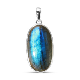 Pendentif Argent 925 Labradorite Ovale 18x34mm Dimensions pierre : 18x34mm Forme pierre : Ovale Type taille : cabochon Typ...
