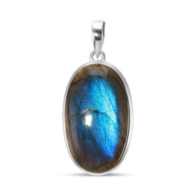 Pendentif Argent 925 Labradorite Ovale 19x32mm Dimensions pierre : 19x32mm Forme pierre : Ovale Type taille : cabochon Typ...